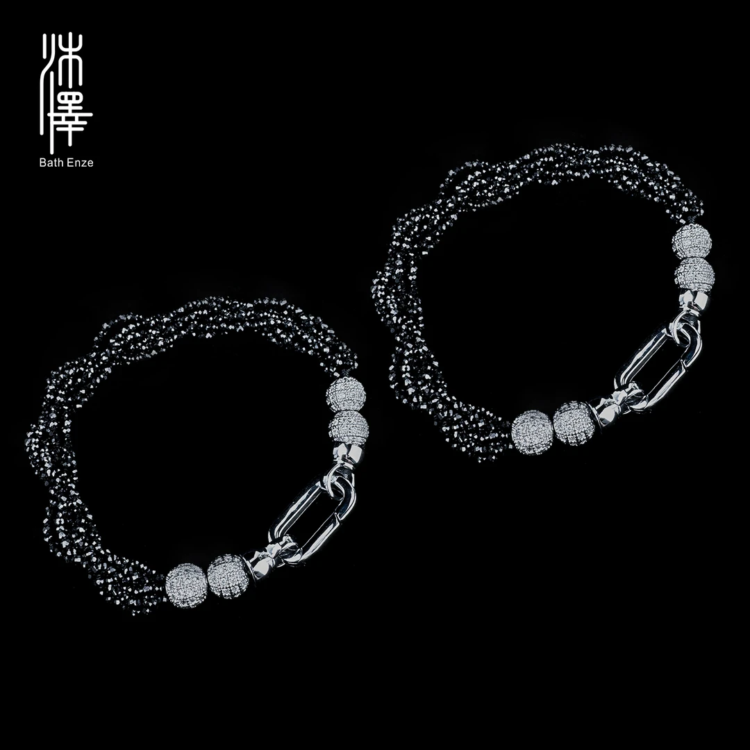 沐泽【暮色魅影】黑尖晶手链（多样性发其一）