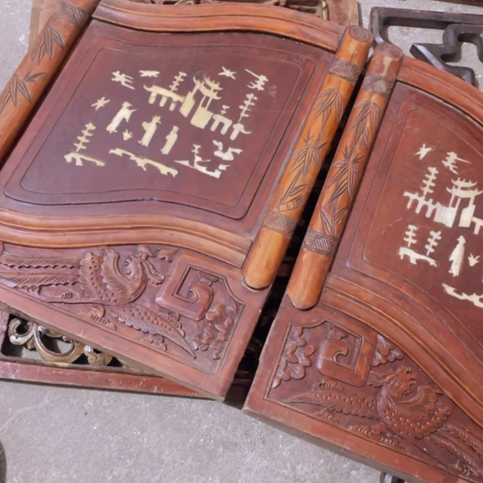 【闪购商品】香榧木用****2一对书卷