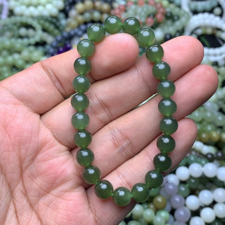 和田玉未镶嵌手串