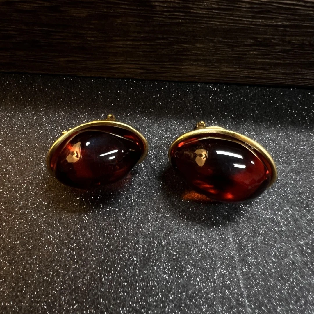 2918黄色耳钉首饰