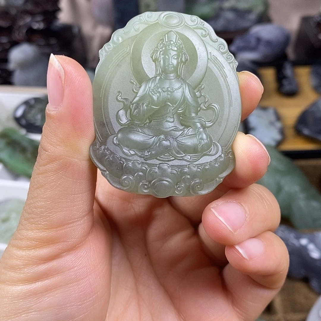 和田玉未镶嵌颈饰