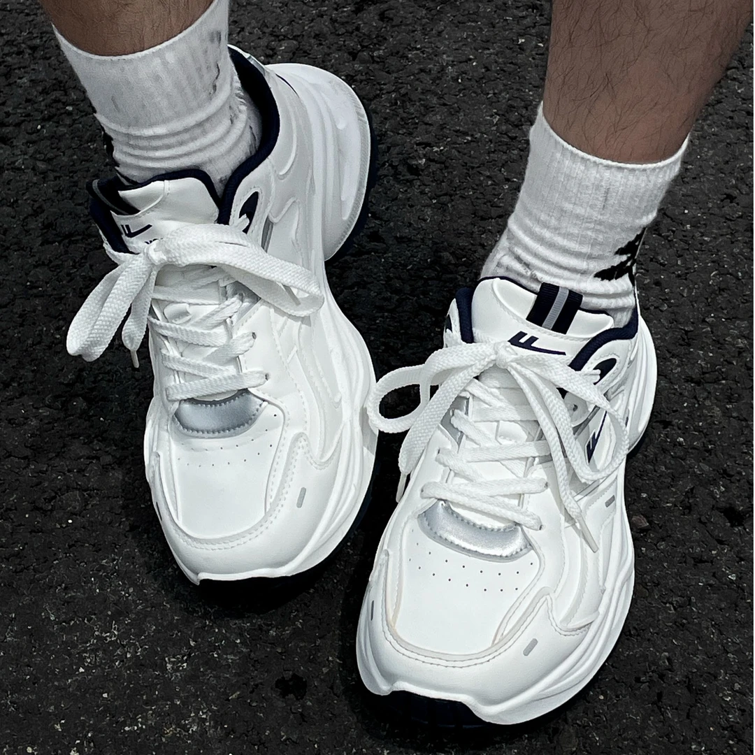 回力老爹鞋男鞋2025秋季新款厚底百搭潮流轻便时尚小众跑步鞋子男