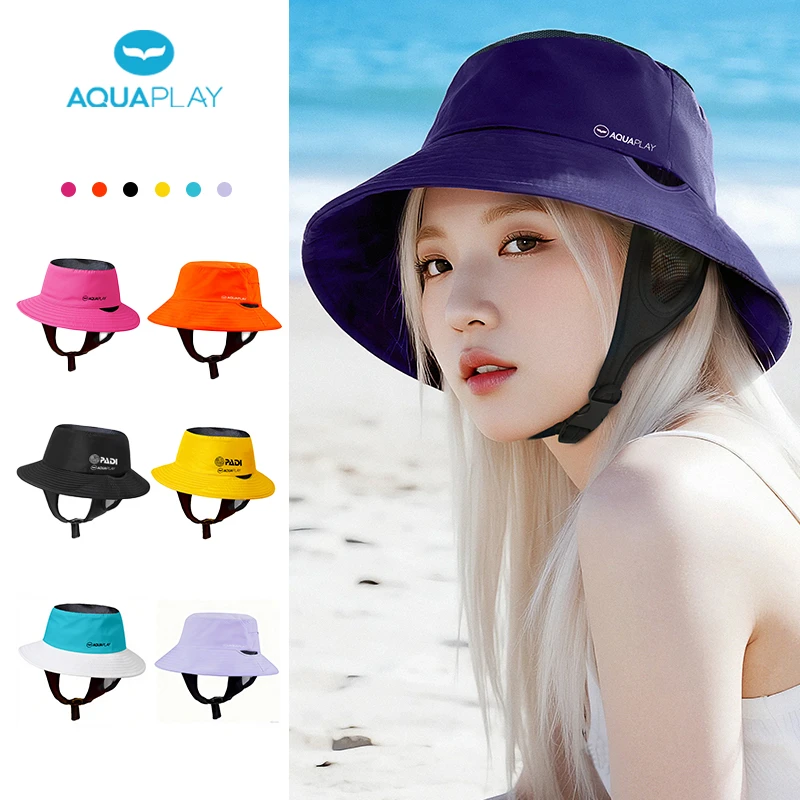 AquaPlay安泊来遮阳帽子女男新款冲浪潜水帽户外防晒渔夫帽沙滩帽
