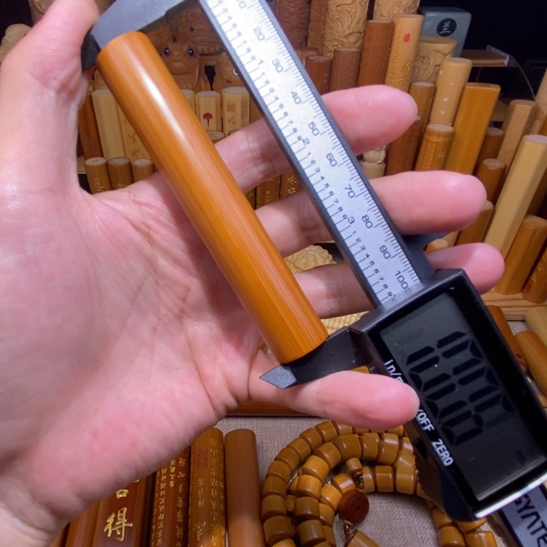 Y***e竹红皮天然圆素竹，高度10公分