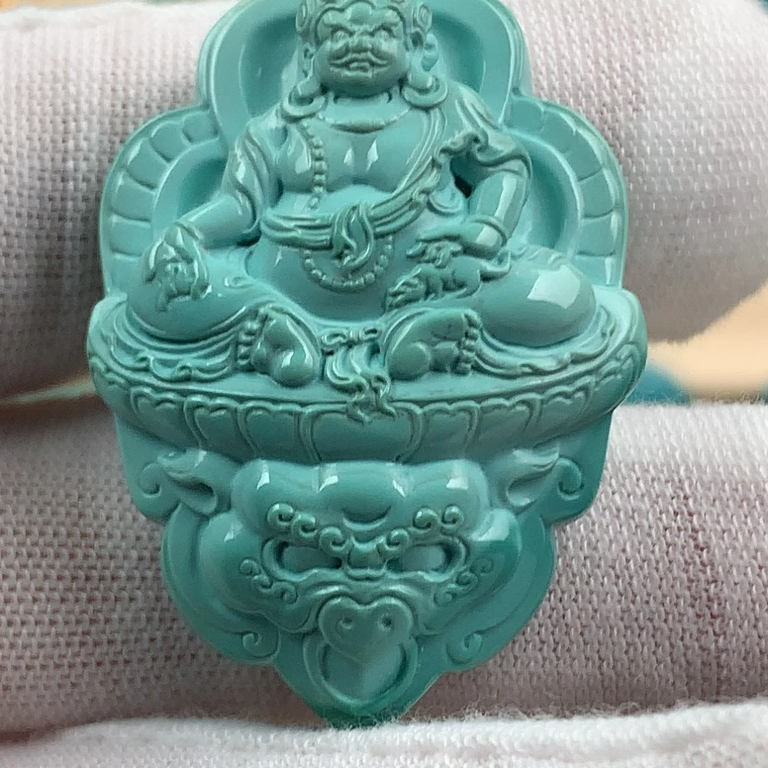 未镶嵌绿松石黄财神