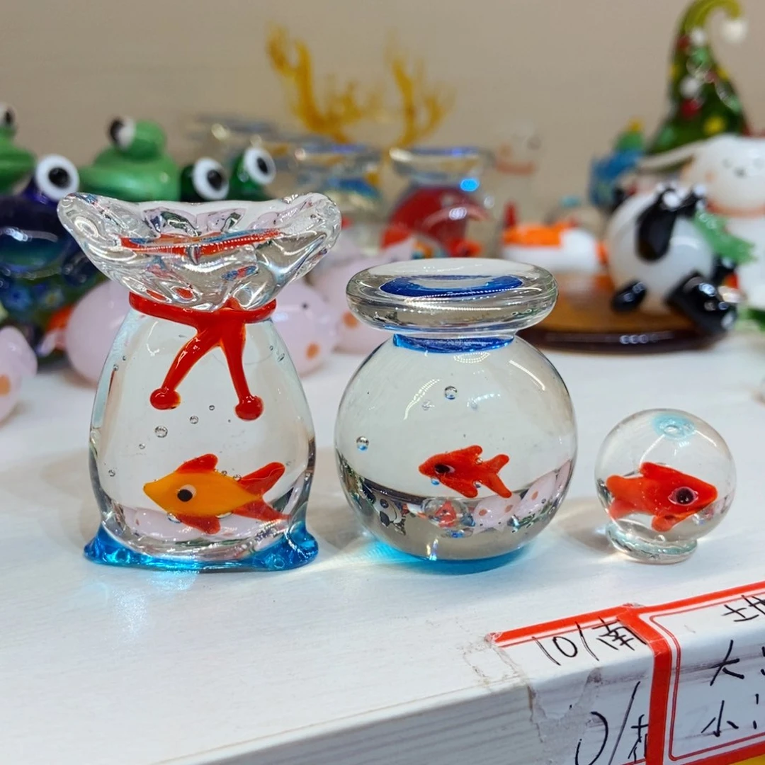 琉璃手工艺品三个