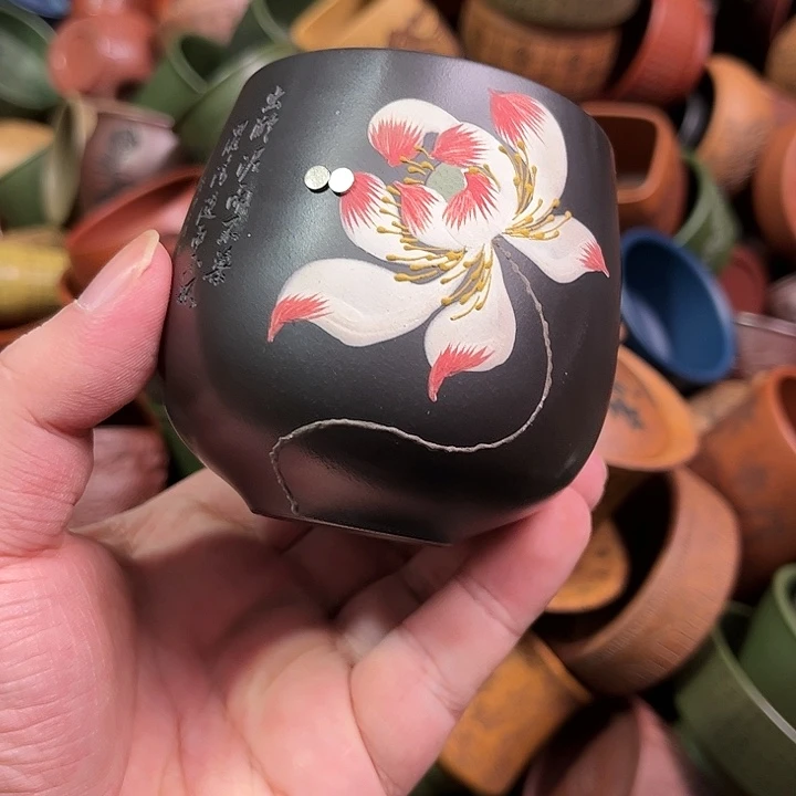 紫砂茶杯全手工紫砂主人杯