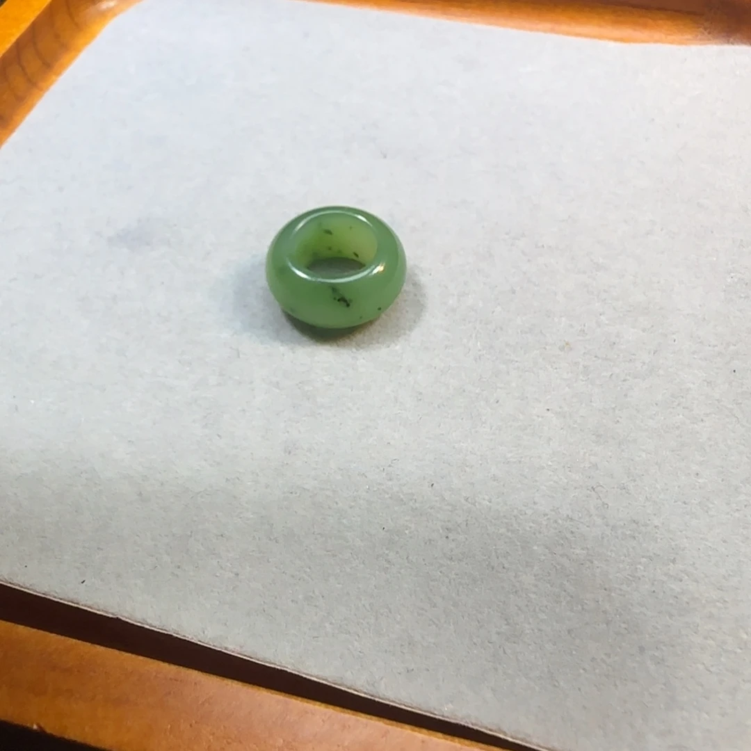 和田玉未镶嵌颈饰碧玉跑环