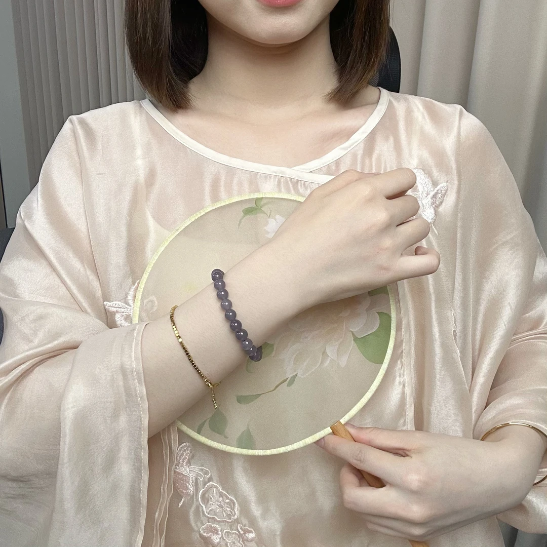 青海冰烟紫圆珠卡8时尚气质 SC 0170