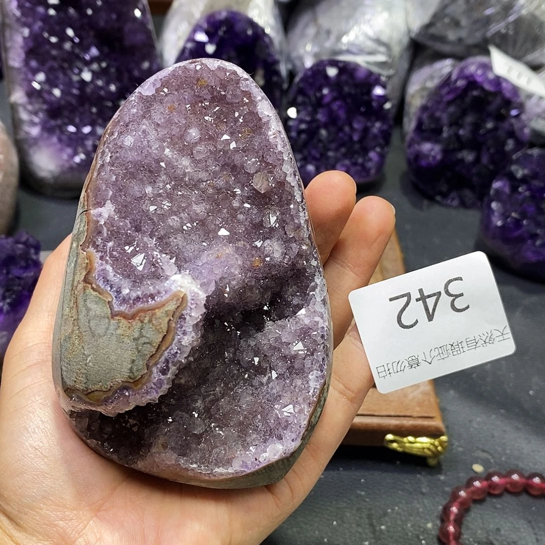 紫晶珠宝半成品未镶嵌