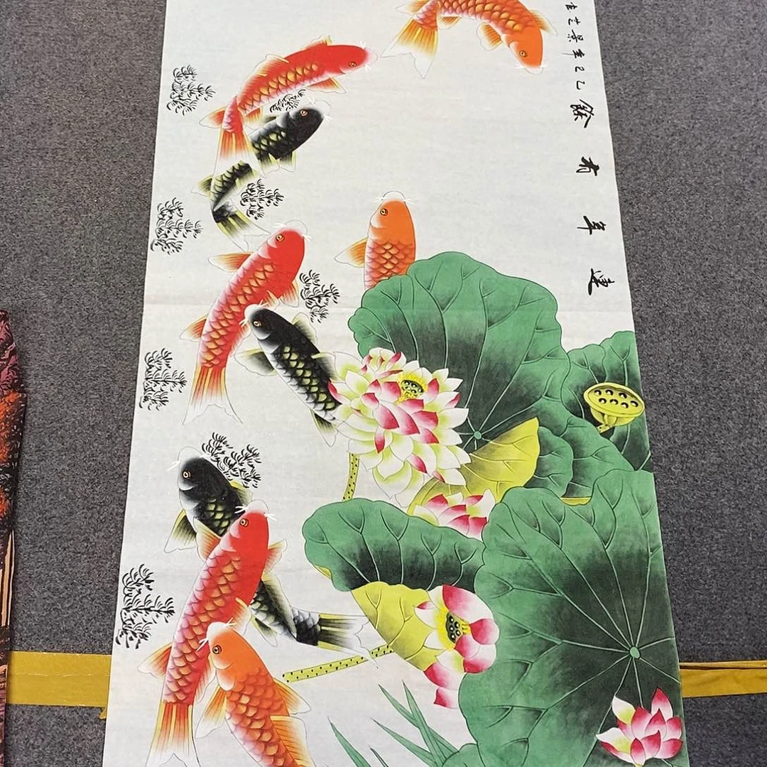 国画尚*140✖️70工笔手绘画画画画