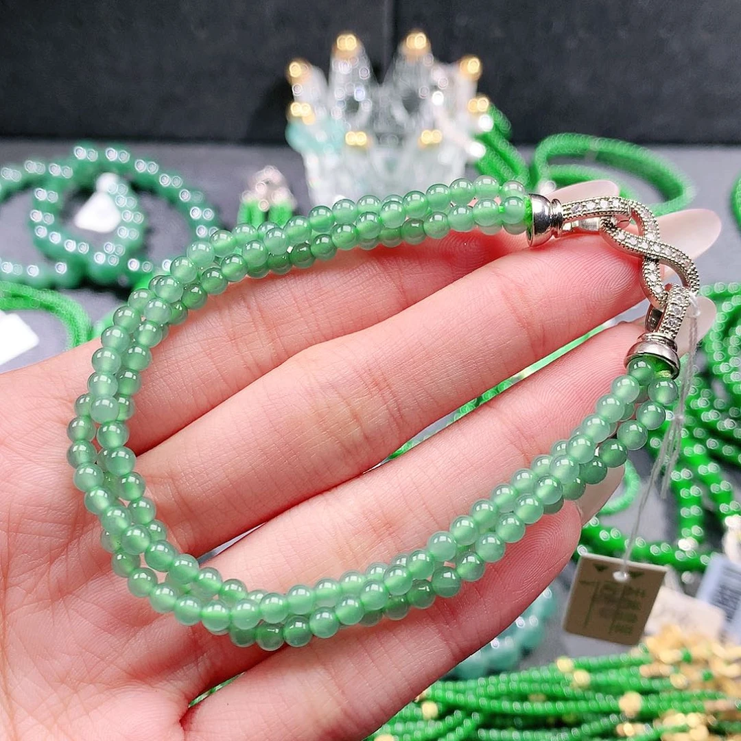 翡翠未镶嵌手串手链