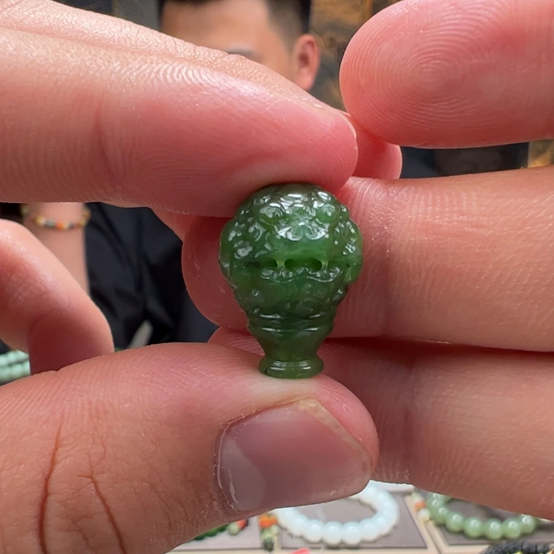 手串未镶嵌和田玉卡13mm三通貔貅