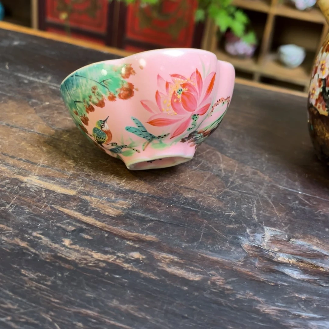 娜***.杯柴烧纯手工手绘陶瓷