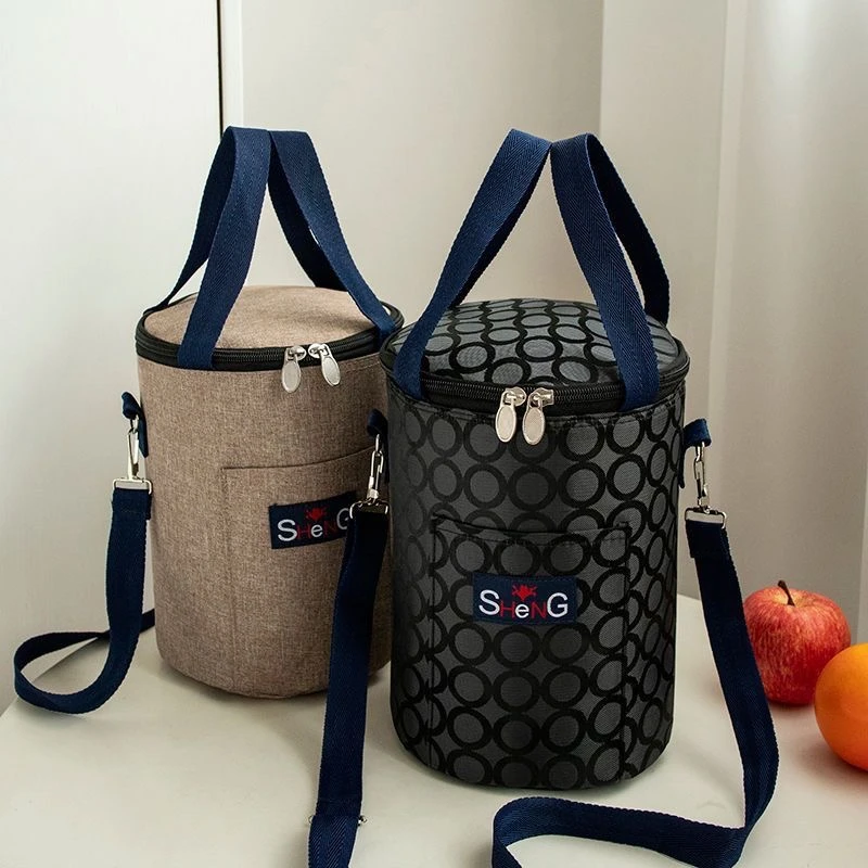 便当包保温包大号饭盒袋欧式手提袋保温袋手提斜挎款铝箔手提斜挎