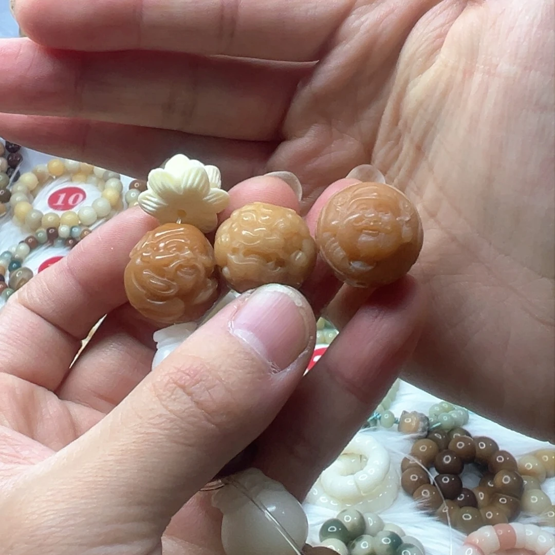 菩提根/象牙果手串?****?貔貅 财爷爷 文采