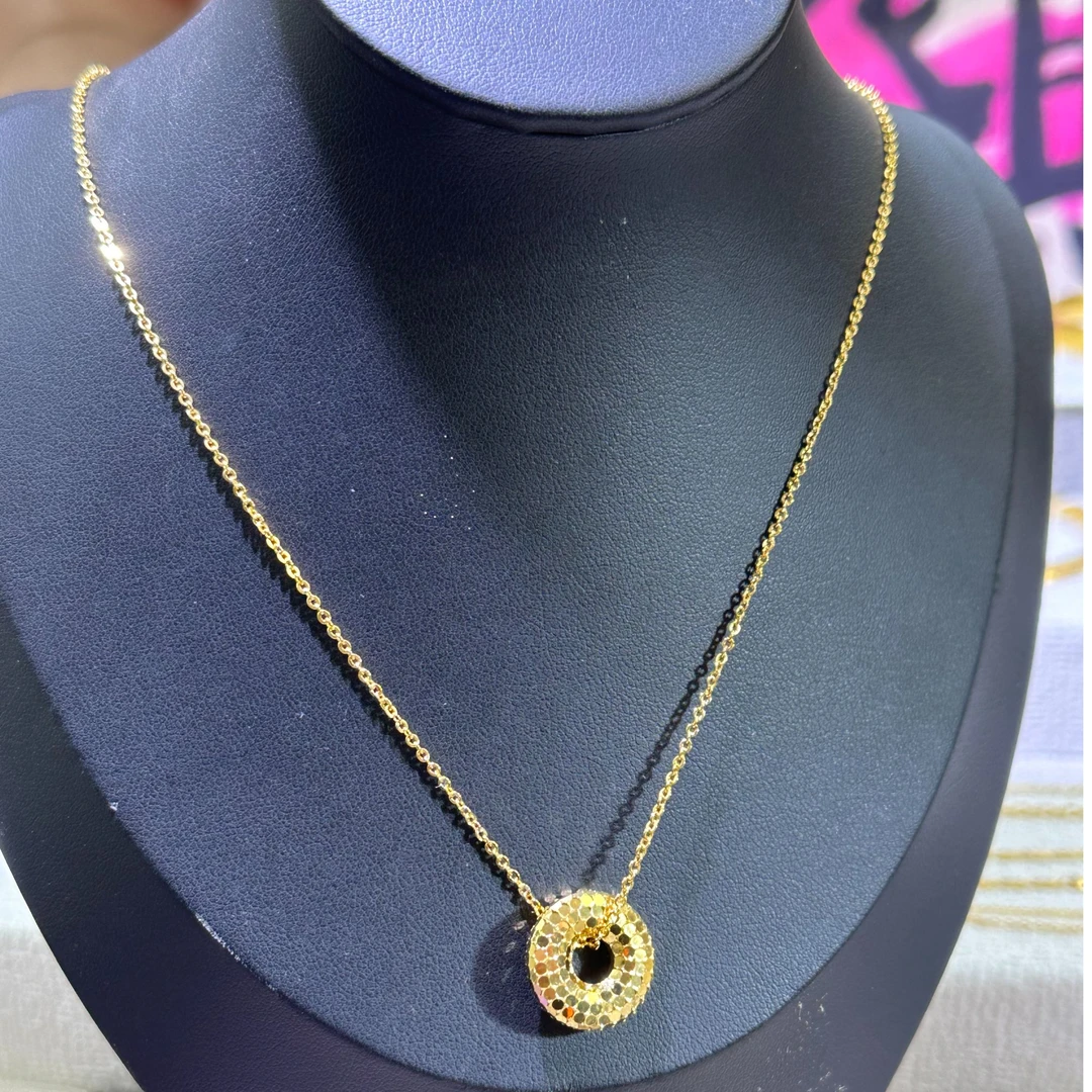 钛钢项链 龙鳞甜甜圈套链 10160