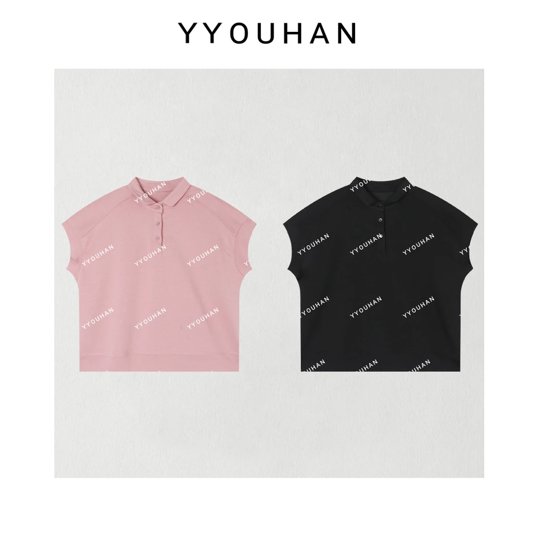 YYOUHAN 2025新款【青春密码】极简风POLO领显瘦百搭T恤 2506C3677