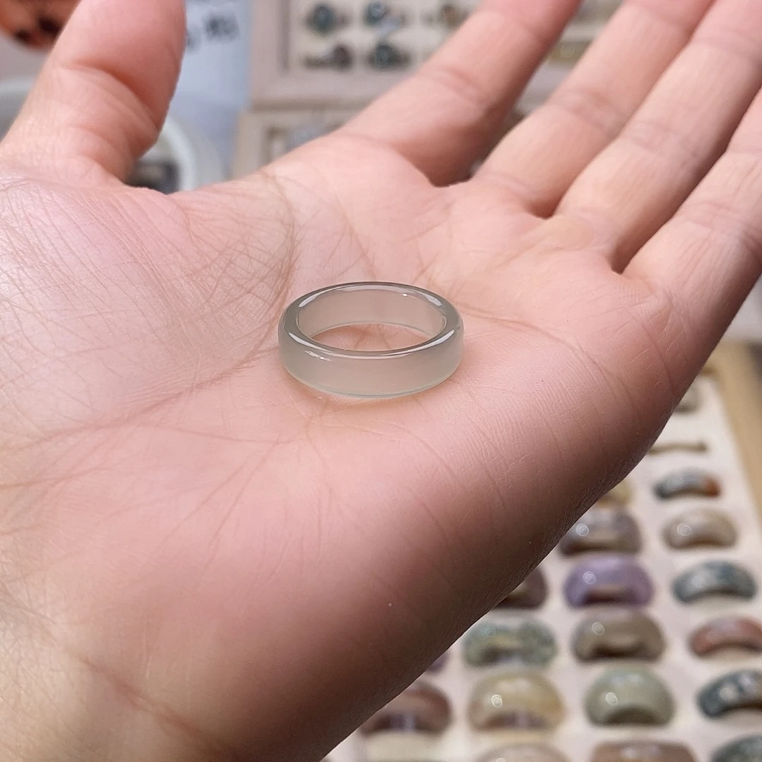玛瑙/玉髓未镶嵌戒指A 69不退换港14+