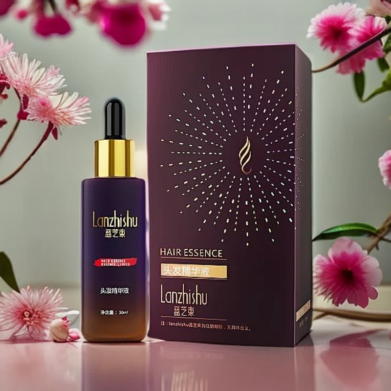 蓝芝束头发精华液草本养护头皮保湿养发护发