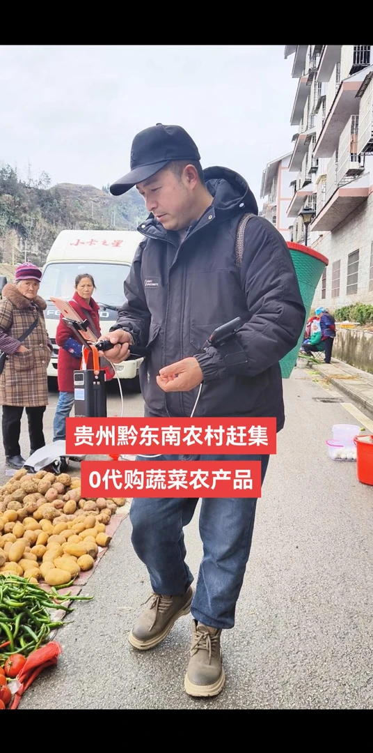 0代购贵州黔东南乡镇赶集农家蔬菜农产品
