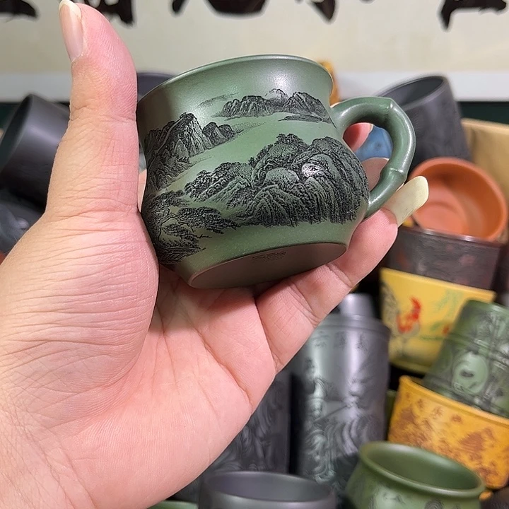 茶杯紫砂全手工紫砂主人杯
