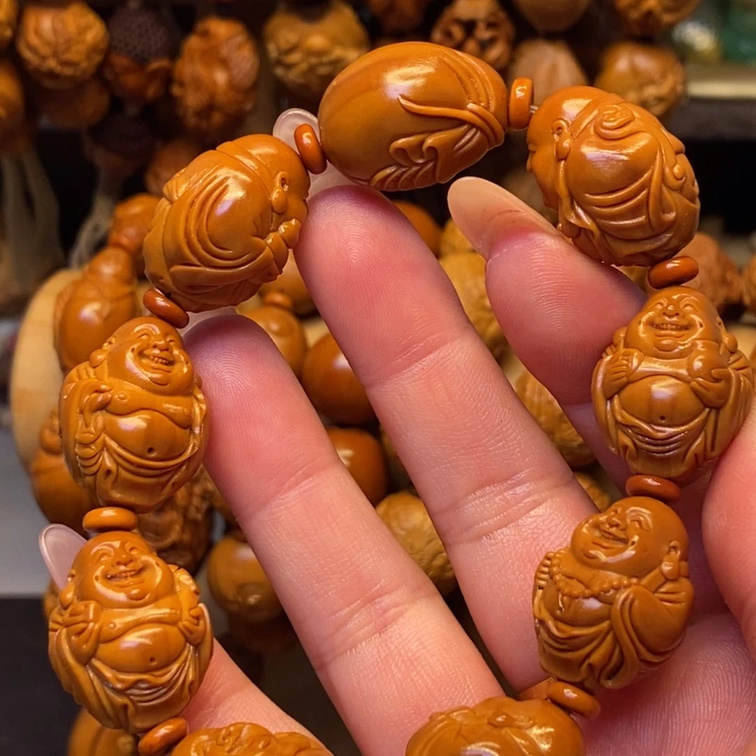 橄榄核手串/手链八宝弥勒