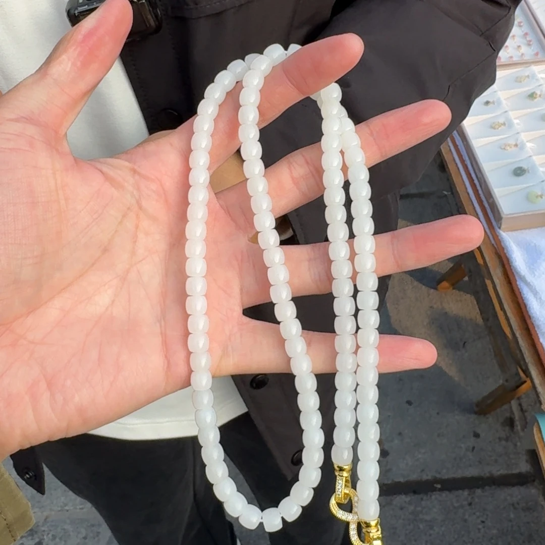 和田玉未镶嵌颈饰1030小杨卡7左右