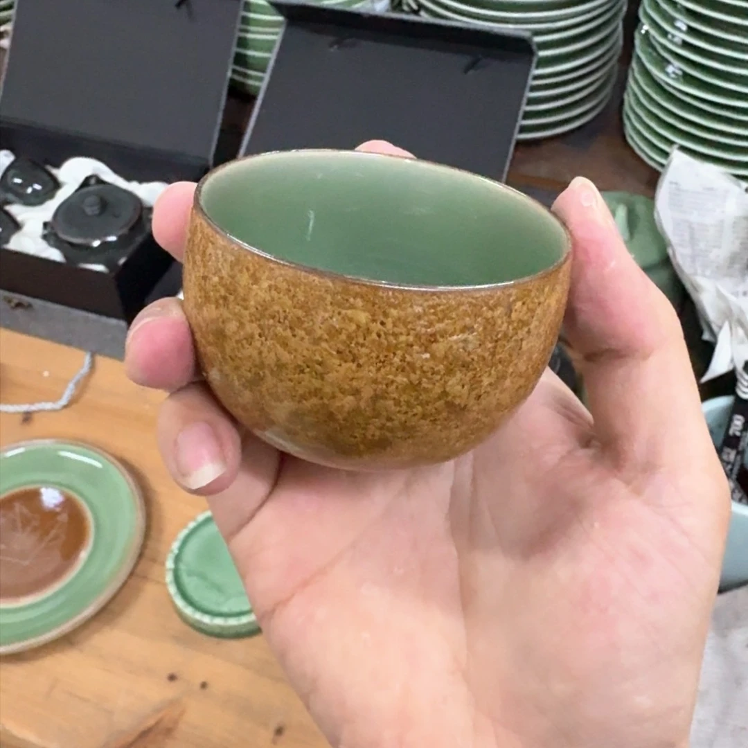 龙泉青瓷茶具微瑕6581