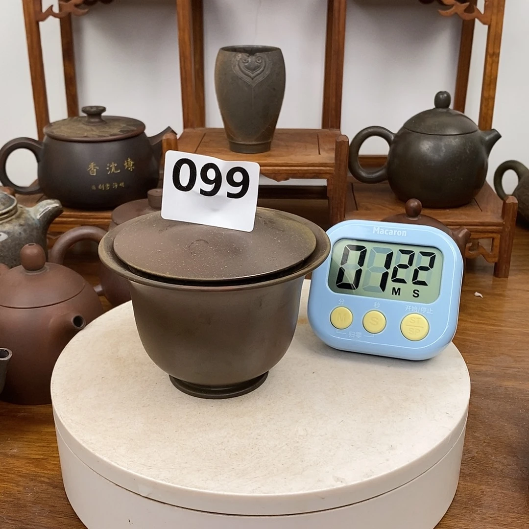 卤***味钦州坭兴陶茶壶作品微瑕