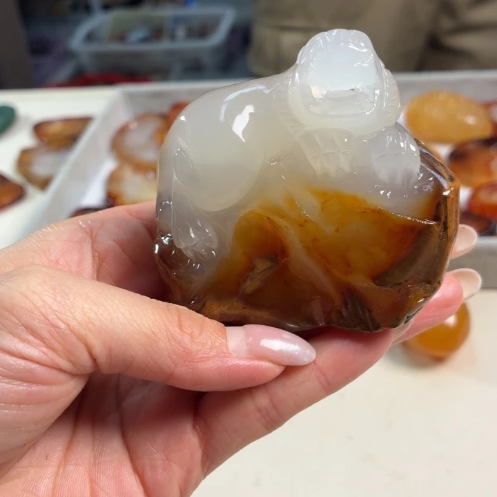 玛瑙/玉髓未镶嵌吊坠(不含链)