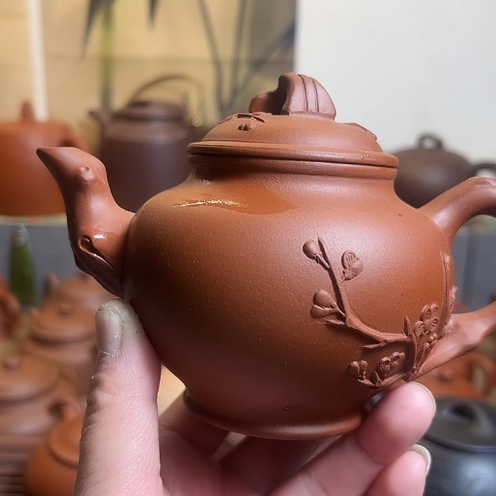 茶壶紫砂清水泥报春250cc不退不换