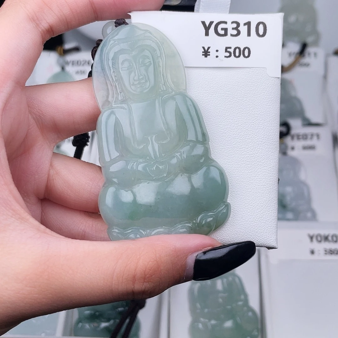 翡翠未镶嵌耳饰YG310