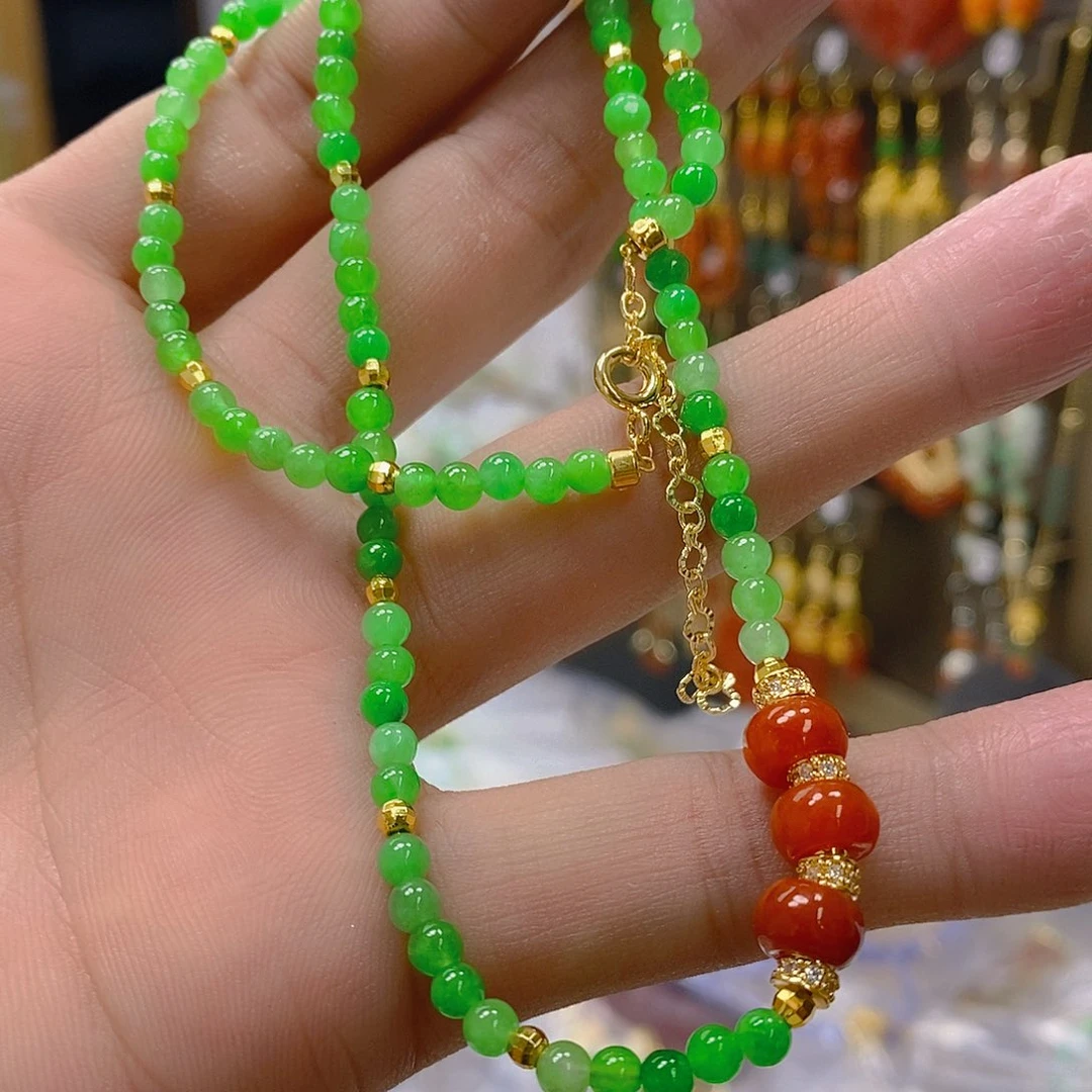 翡翠合金耳饰翡翠