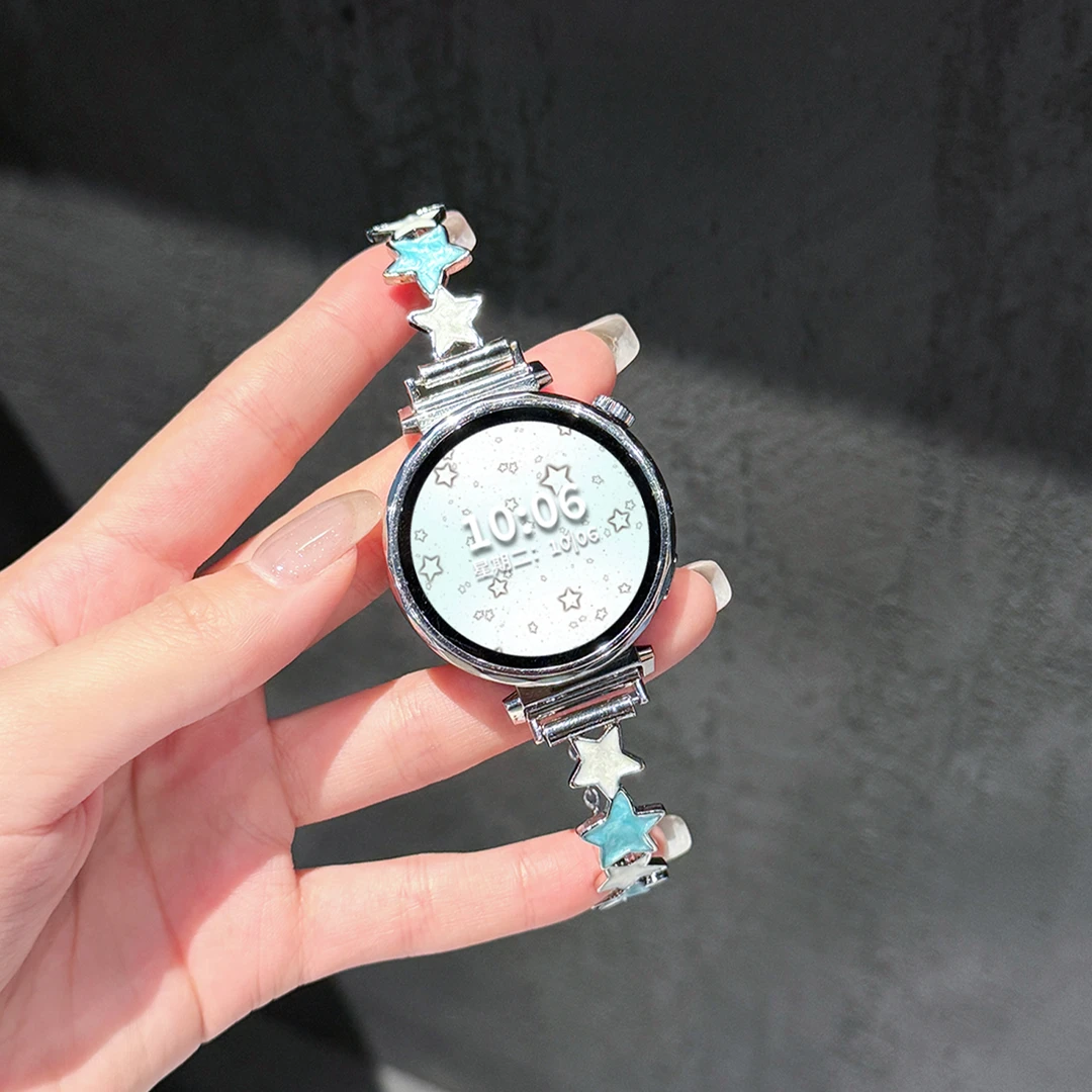 适用于华为gt5表带gt4星星金属gt56pro手表链智能watch543pro腕带