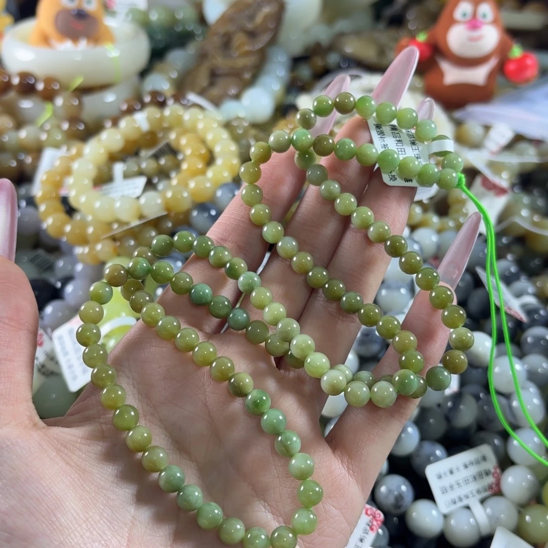 和田玉未镶嵌手链403