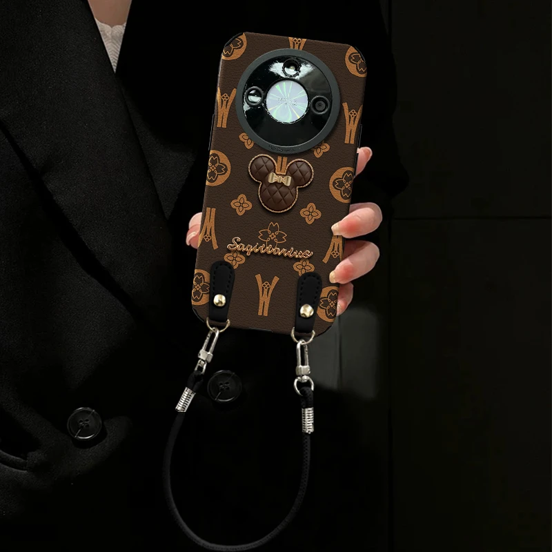 汇客凡品【荣耀X60】轻奢皮质荔枝纹ins创意防摔手机壳