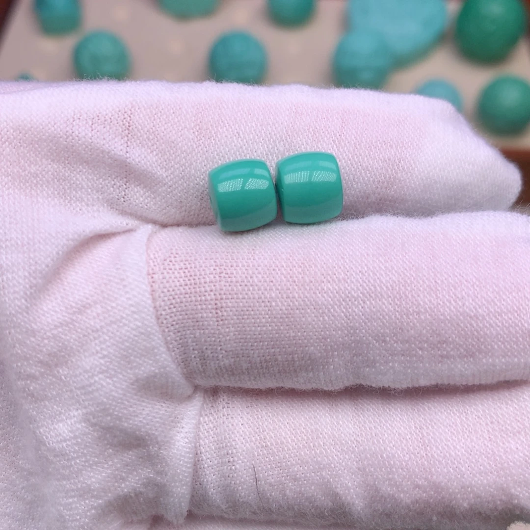 原生态散珠配珠直切一对卡8