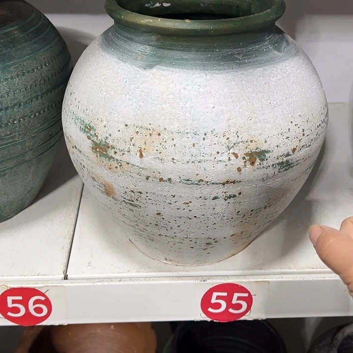 做旧坛子高23口14微瑕