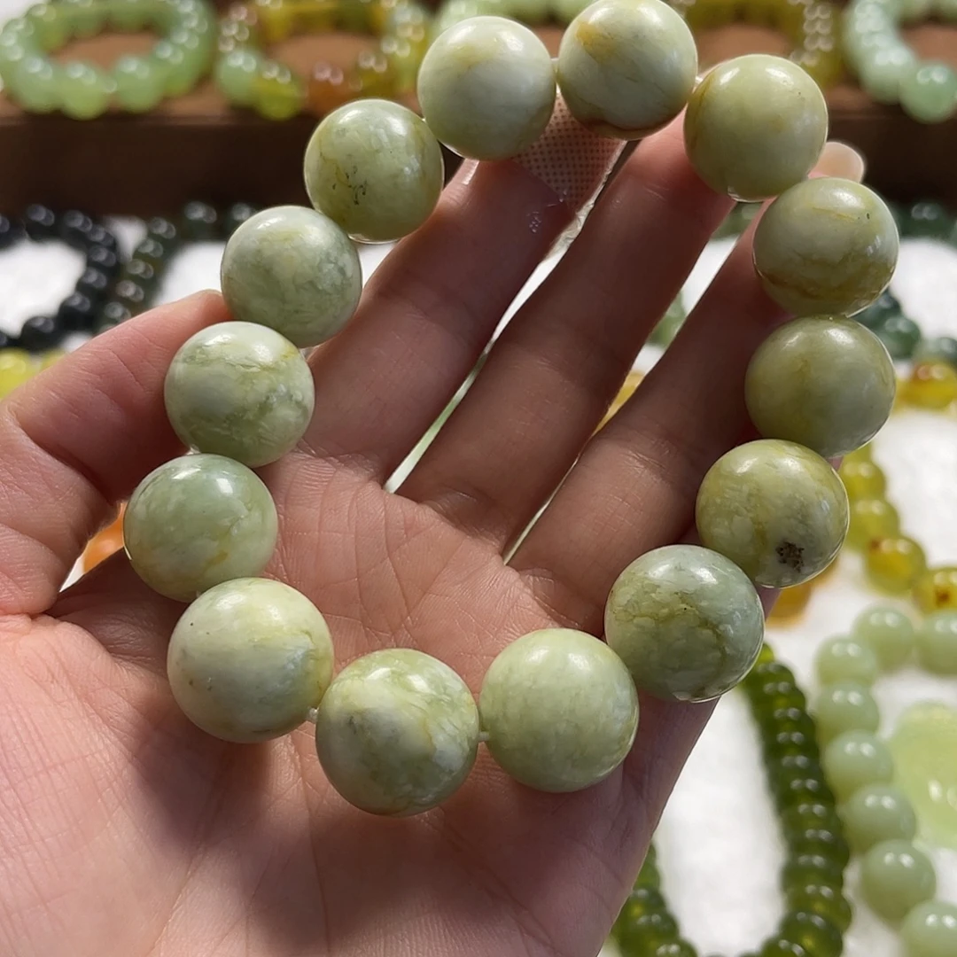 未镶嵌蛇纹石玉手串