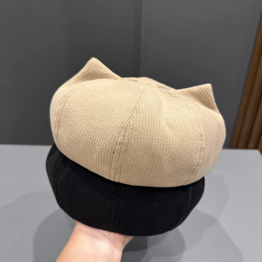 宝宝贝雷帽女童帽子儿童蓓蕾帽秋冬季男童新款保暖百搭小孩画家帽