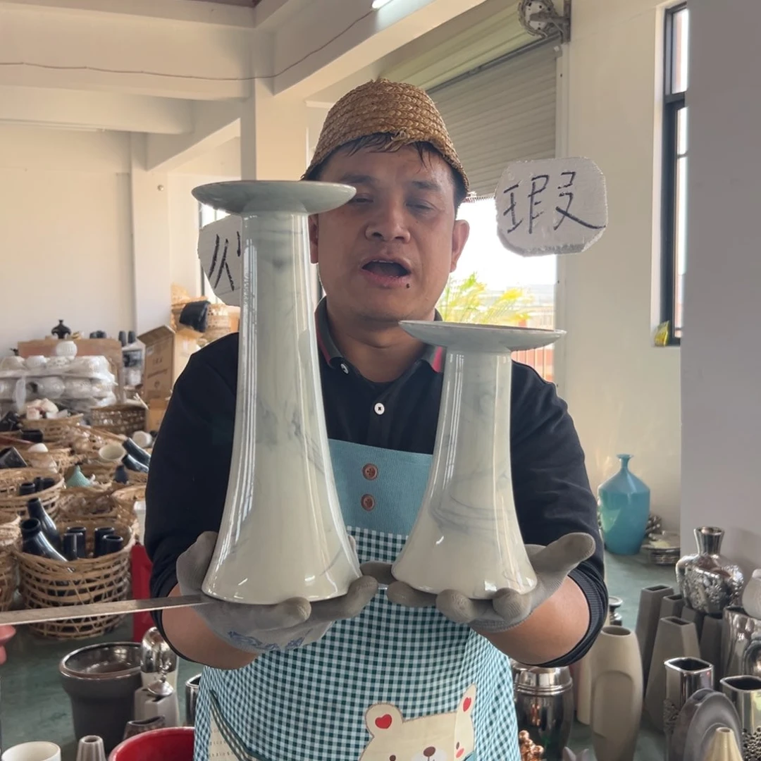 摆件54 号高中低温陶瓷工艺瓶（部分微瑕）