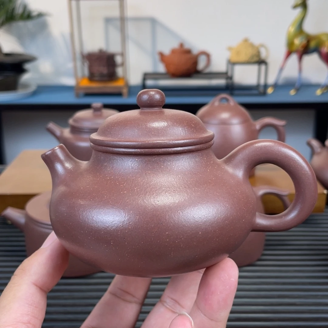 茶壶紫砂底槽青容天260cc