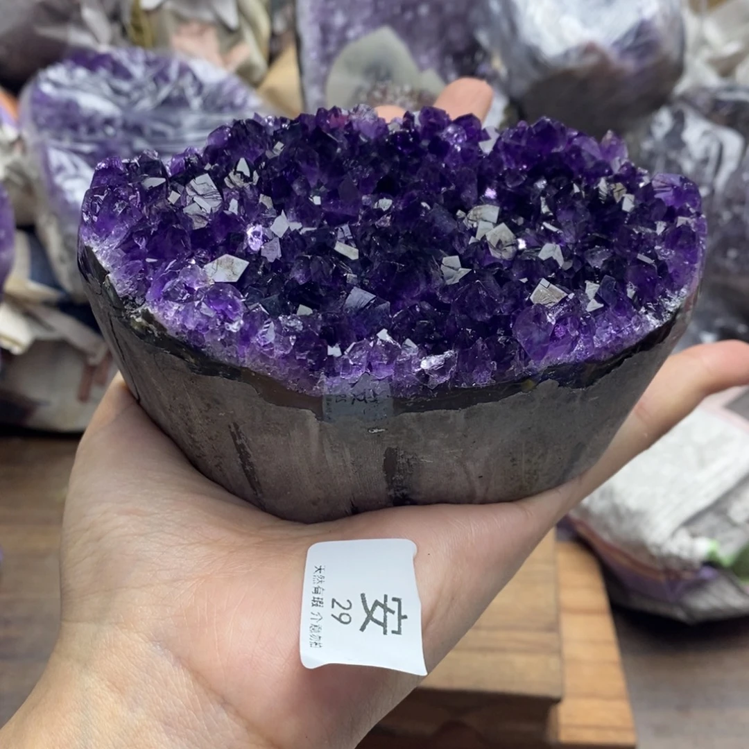 紫晶珠宝半成品未镶嵌