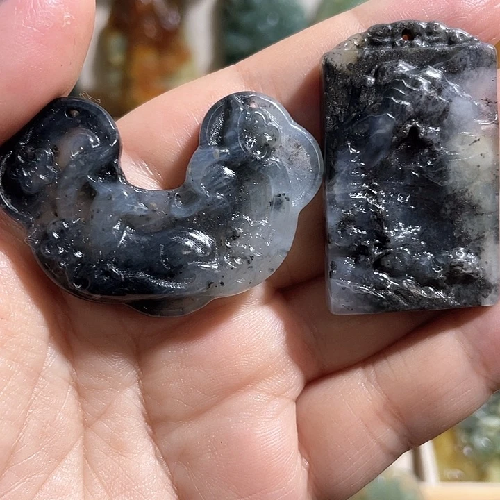 岫玉吊坠(不含链)未镶嵌