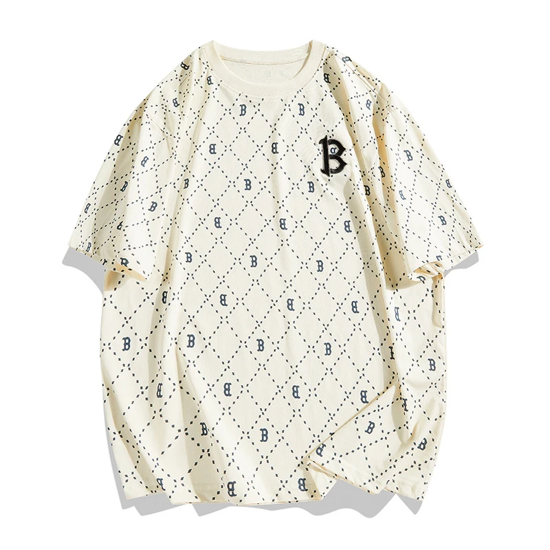 【秒杀福利】情侣款满印短袖T恤男女新款时尚休闲夏季潮牌半袖上衣