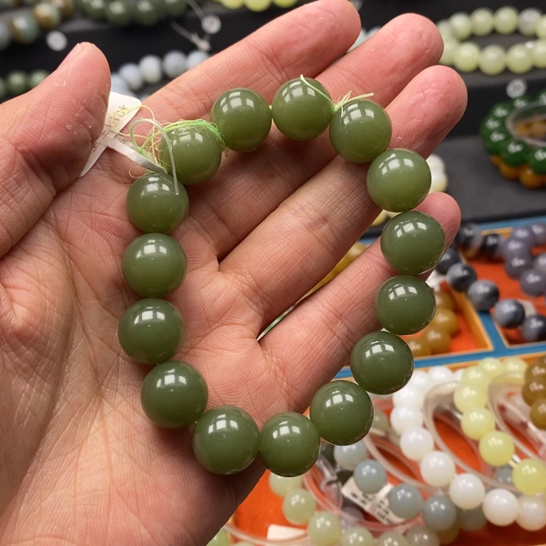 和田玉未镶嵌手链