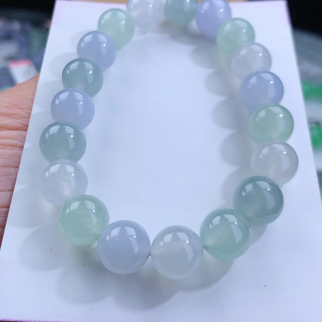 翡翠手链未镶嵌卡10mm