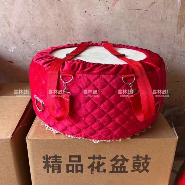扁鼓背带款罩防尘消音夹棉加厚保护威风鼓套加厚款成人大鼓中国鼓