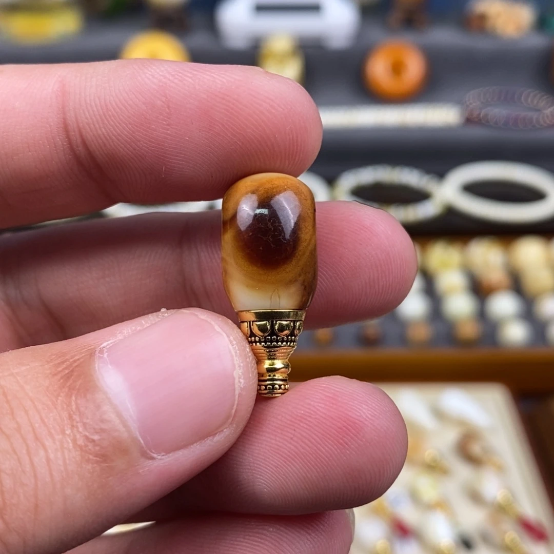蜜蜡未镶嵌裸石配饰三通尺寸11